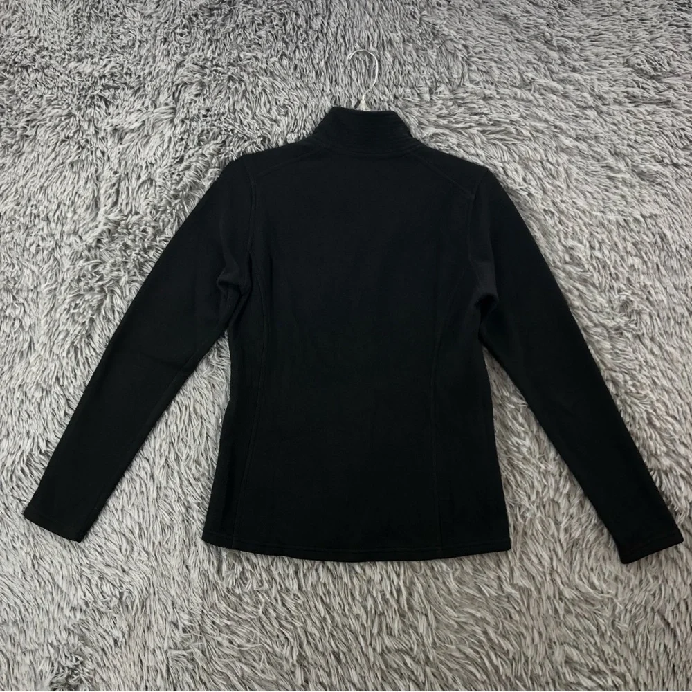 North Face Pullover Womens Small Black Breast Cancer Quarter Zip Fleece